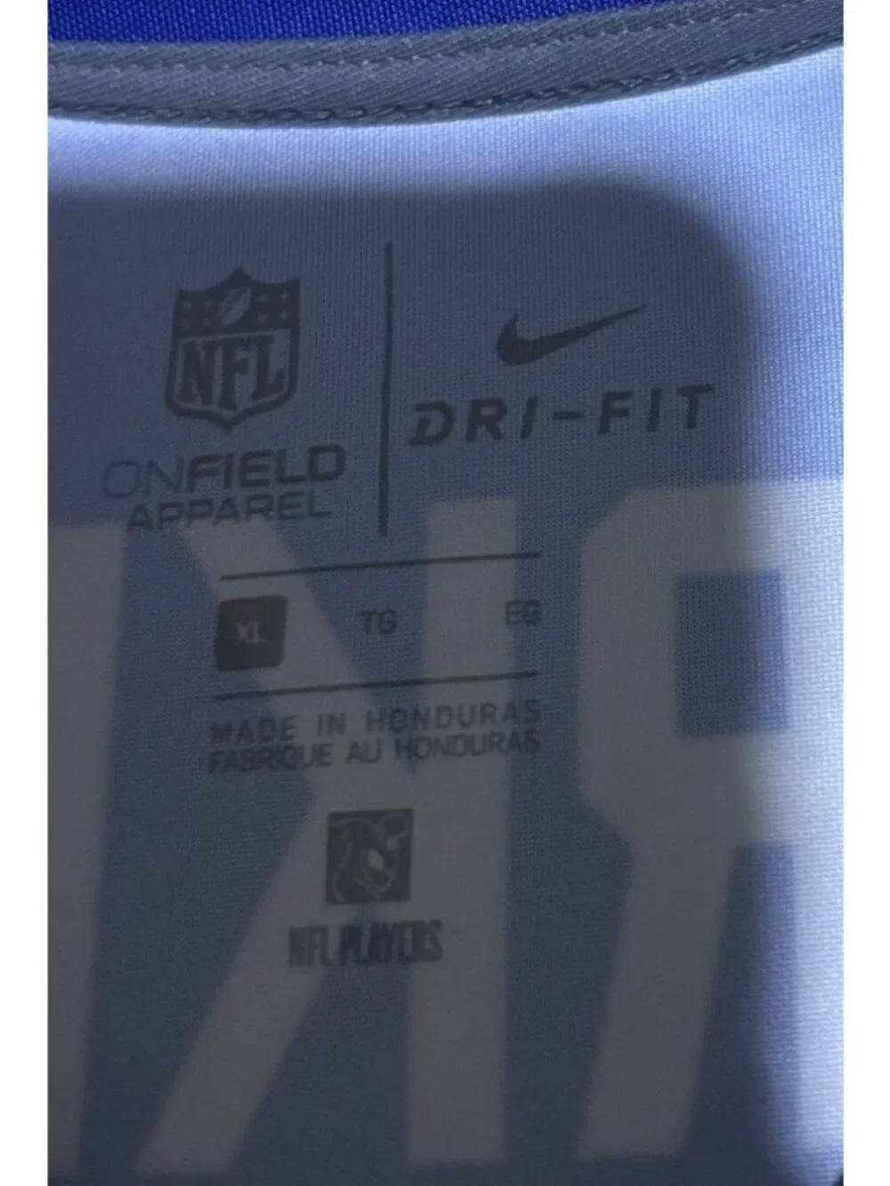 Nike Saquon Barkley #26 New York Giants Jersey Mens XL Blue Dri-FIT NFL